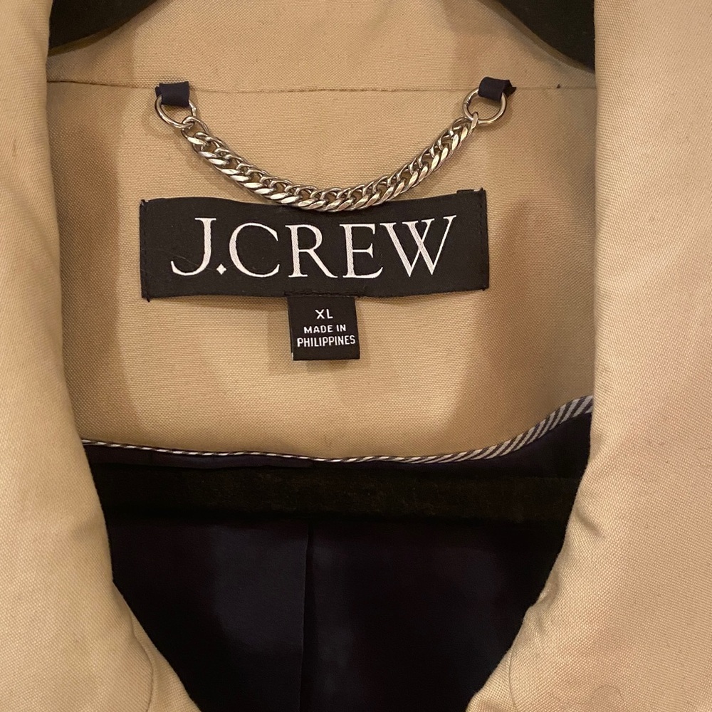 J. Crew Women's Beige Double-Breasted short Trench Coat - Picture 6 of 8